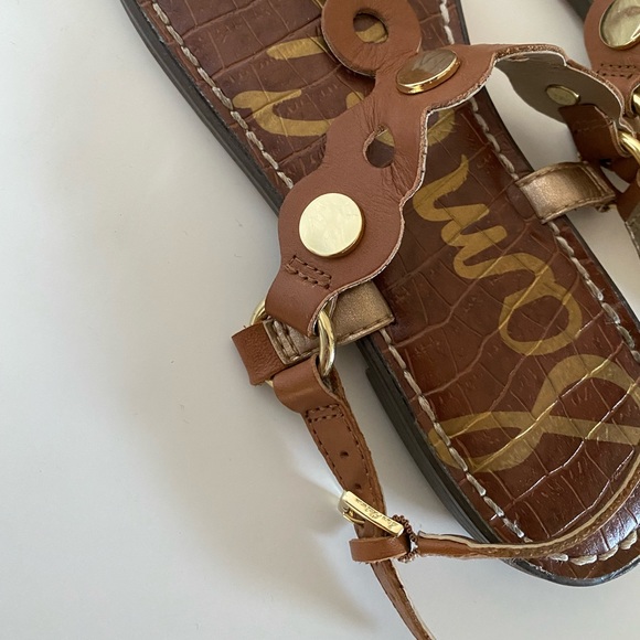 Sam Edelman tan hilly flat thong sandals size 7.5 - Picture 5 of 5